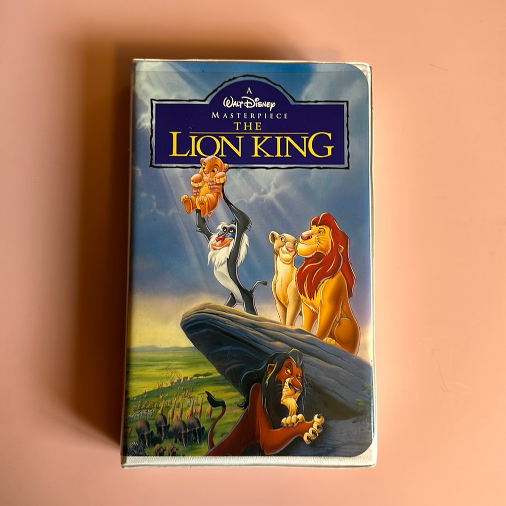 THE LION KING VHS Movie Tape Walt Disney's Masterpiece Collection  1995 ORIGINAL